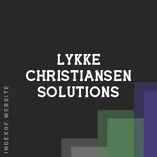 Lykke Christiansen Solutions | Indexof