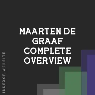 Maarten de Graaf Complete Overview | Indexof