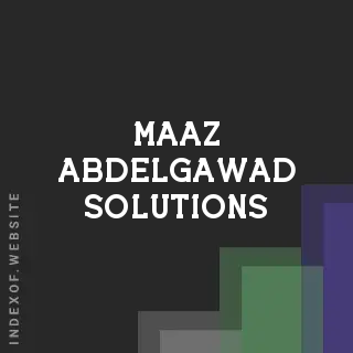 Maaz Abdelgawad Solutions | Indexof