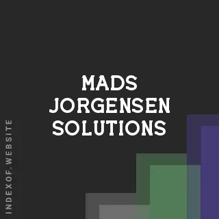 Mads Jorgensen Solutions | Indexof