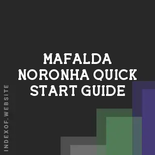 Mafalda Noronha Quick Start Guide | Indexof