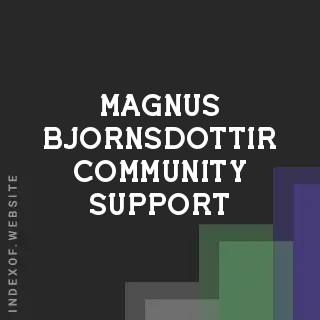 Magnus Bjornsdottir Community Support | Indexof
