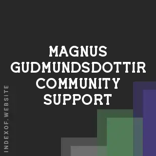 Magnus Gudmundsdottir Community Support | Indexof