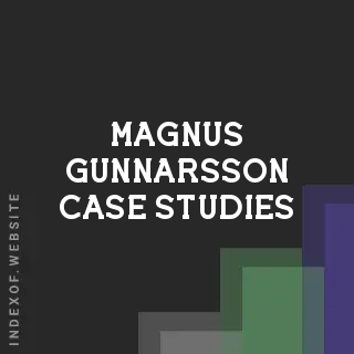 Magnus Gunnarsson Case Studies | Indexof