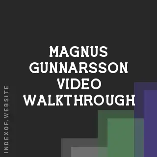 Magnus Gunnarsson Video Walkthrough | Indexof