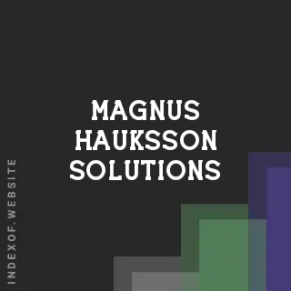 Magnus Hauksson Solutions | Indexof