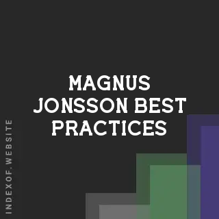 Magnus Jonsson Best Practices | Indexof