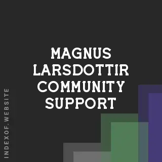 Magnus Larsdottir Community Support | Indexof