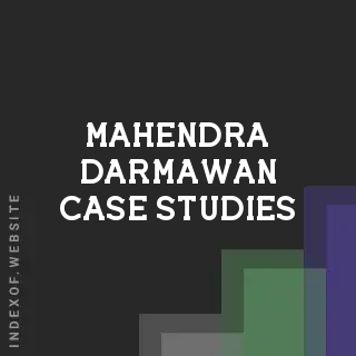 Mahendra Darmawan Case Studies | Indexof
