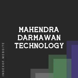 Mahendra Darmawan Technology | Indexof