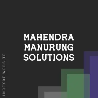 Mahendra Manurung Solutions | Indexof