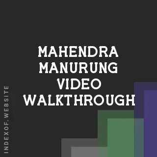 Mahendra Manurung Video Walkthrough | Indexof