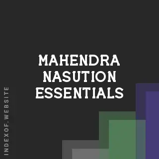 Mahendra Nasution Essentials | Indexof