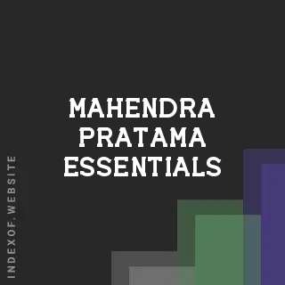 Mahendra Pratama Essentials | Indexof