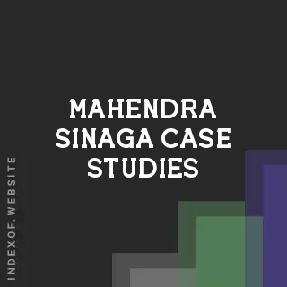 Mahendra Sinaga Case Studies | Indexof