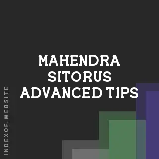 Mahendra Sitorus Advanced Tips | Indexof