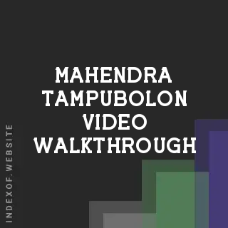 Mahendra Tampubolon Video Walkthrough | Indexof