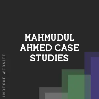Mahmudul Ahmed Case Studies | Indexof