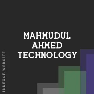 Mahmudul Ahmed Technology | Indexof