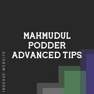 Mahmudul Podder Advanced Tips | Indexof