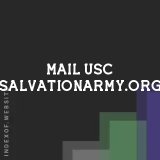 mail-usc-salvationarmy.org by Mahendra Hidayat site -  Indexof