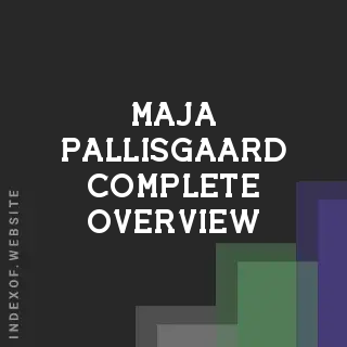 Maja Pallisgaard Complete Overview | Indexof