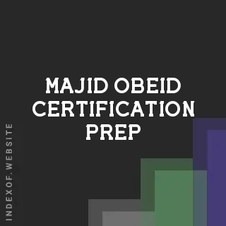 Majid Obeid Certification Prep | Indexof
