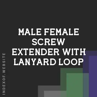 1/4" Male-Female Screw Extender with Lanyard Loop | Camera Safety