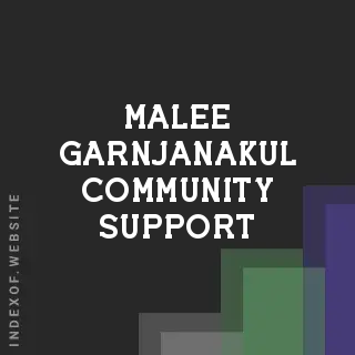 Malee Garnjanakul Community Support | Indexof