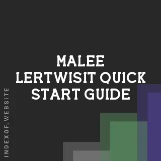 Malee Lertwisit Quick Start Guide | Indexof