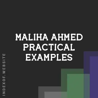 Maliha Ahmed Practical Examples | Indexof