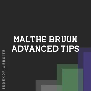 Malthe Bruun Advanced Tips | Indexof