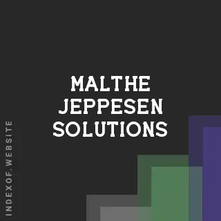 Malthe Jeppesen Solutions | Indexof