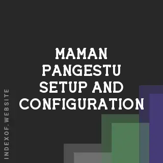 Maman Pangestu Setup and Configuration | Indexof