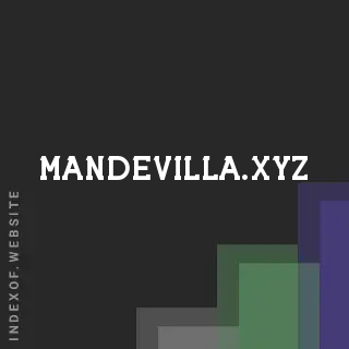mandevilla.xyz by Pieter van de Meer site -  Indexof