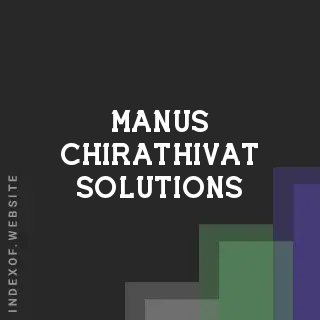 Manus Chirathivat Solutions | Indexof