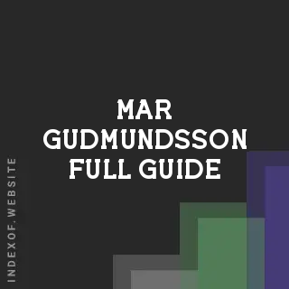 Mar Gudmundsson Full Guide | Indexof