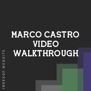 Marco Castro Video Walkthrough | Indexof