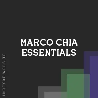 Marco Chia Essentials | Indexof