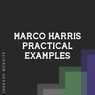 Marco Harris Practical Examples | Indexof