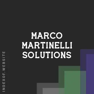 Marco Martinelli Solutions | Indexof