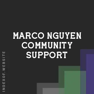 Marco Nguyen Community Support | Indexof