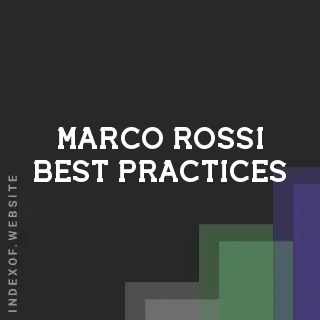 Marco Rossi Best Practices | Indexof
