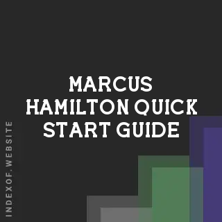 Marcus Hamilton Quick Start Guide | Indexof
