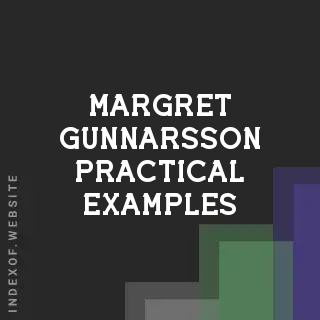 Margret Gunnarsson Practical Examples | Indexof