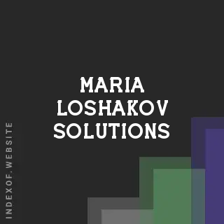 Maria Loshakov Solutions | Indexof