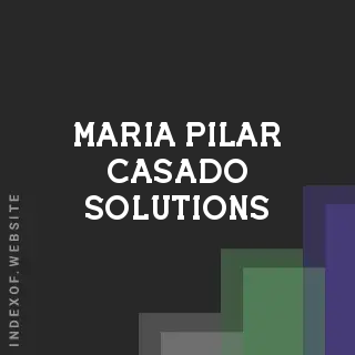 Maria Pilar Casado Solutions | Indexof