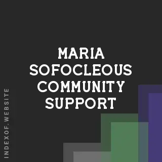 Maria Sofocleous Community Support | Indexof