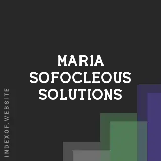 Maria Sofocleous Solutions | Indexof