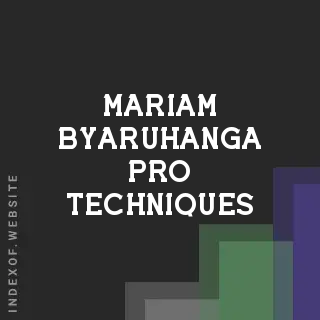Mariam Byaruhanga Pro Techniques | Indexof